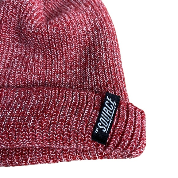 Vivo Headwear Unisex The Source Red Knit Beanie - Picture 2 of 4